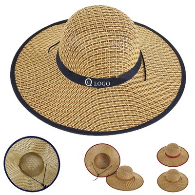 Extra Large Brim Straw Sun Hat