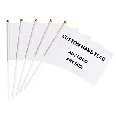 5" x 8" Custom Mini Hand Held Waving Flag