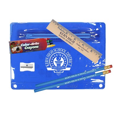 Premium Translucent School Kit w/Crayon