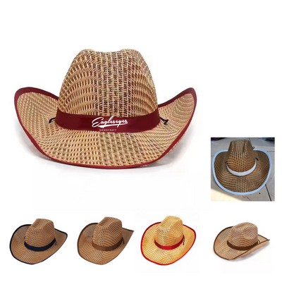 Country Straw Bucket Hat