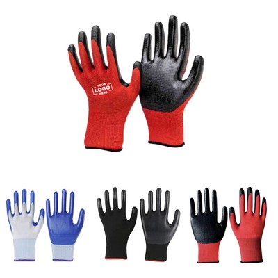 Durable Nitrile Dipped Industrial Gloves