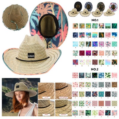 Classic lifeguard style sun hat for the beach and the outdoors
