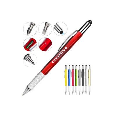 Six-In-One Multi-Functional Level Ruler Ballpoint Pen