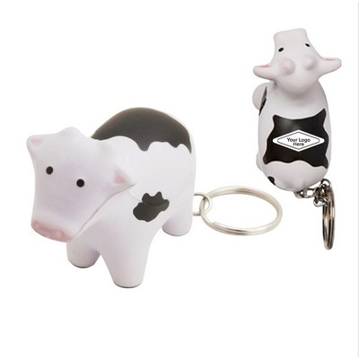 Cow Stress-Relief Keychain