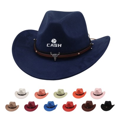 Suede Western Cowboy Hat
