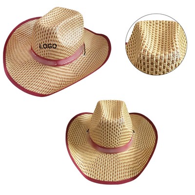 Western Straw Cowboy Hat