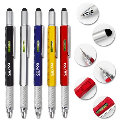 6-in-1 Multifunction Tactical Ballpoint Pen
