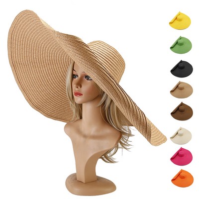 Oversized Beach Wide Brim Straw Hats