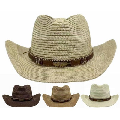 Cowboy style straw Hat
