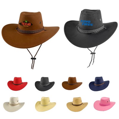Western Cowboy Hat With Cords