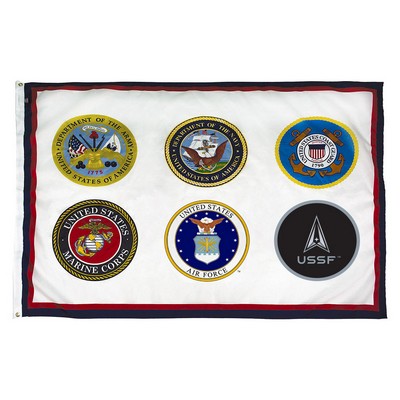 Armed Forces 6 Commemorative Flag (6'x10')