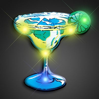 Margarita Blinky Lights Flashing Pin - BLANK