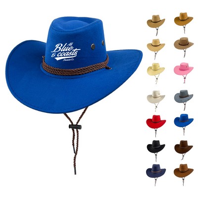 Western-style Suede Cowboy Hat