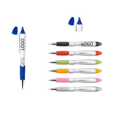 Ballpoint Stylus Highlighter Pen