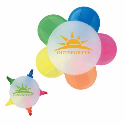 Flower 5-In-1 Highlighter Pens