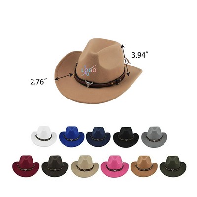 Suede Western Style Cowboy Hat