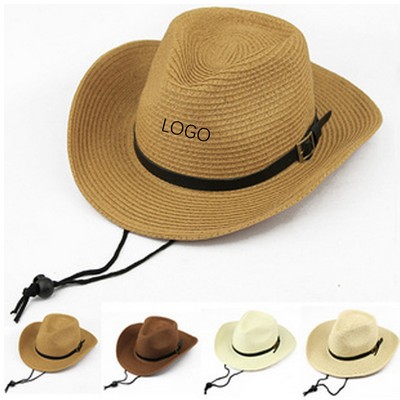 Cowboy style straw Hat