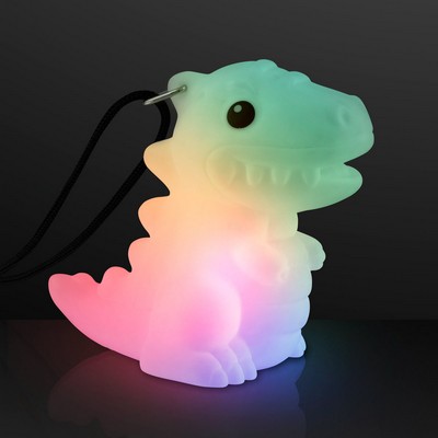 Light Up Dinosaur Necklace, Color Change LED - BLANK