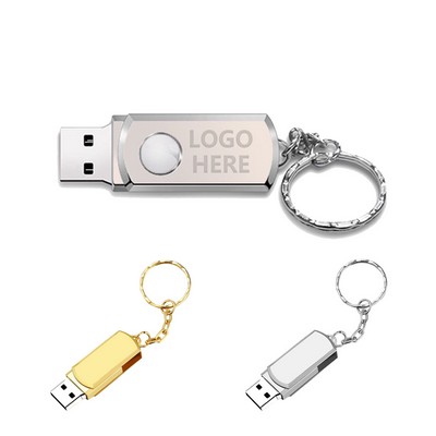 Swivel Metallic Radial USB Flash Drive