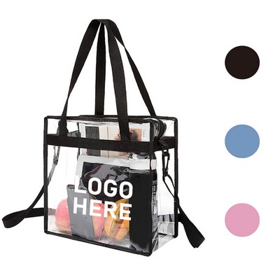 Clear PVC Stadium-Approved Tote Bag